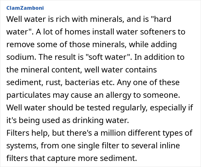 A detailed comment about well water, minerals, and potential causes for pulling sensations in scalp after showering at home. A detailed comment about well water, minerals, and potential causes for pulling sensations in scalp after showering at home.