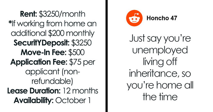 Renter Shocked By Entitled Landlord Charging Fees For Application, Working From Home, And Moving In