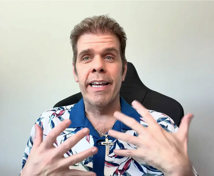Perez Hilton talking with expressive hands, revealing his first words after his horrifying hospital livestream. Perez Hilton talking with expressive hands, revealing his first words after his horrifying hospital livestream.