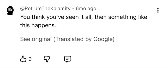 A YouTube comment from RetrumTheKalamity conveying surprise about the city above the clouds, suggesting it's an unprecedented sight.