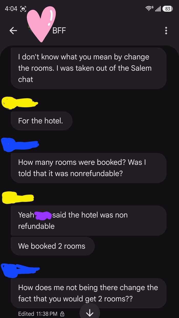 Entitled Friend Backs Out Of Trip, Starts Blaming Everyone And Making Demands Entitled Friend Backs Out Of Trip, Starts Blaming Everyone And Making Demands