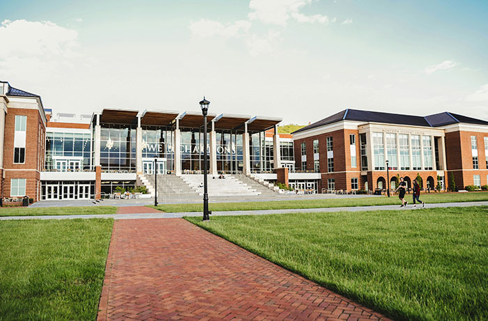 A school campus, representing a school trip setting where a teacher allegedly outed a closeted teen.