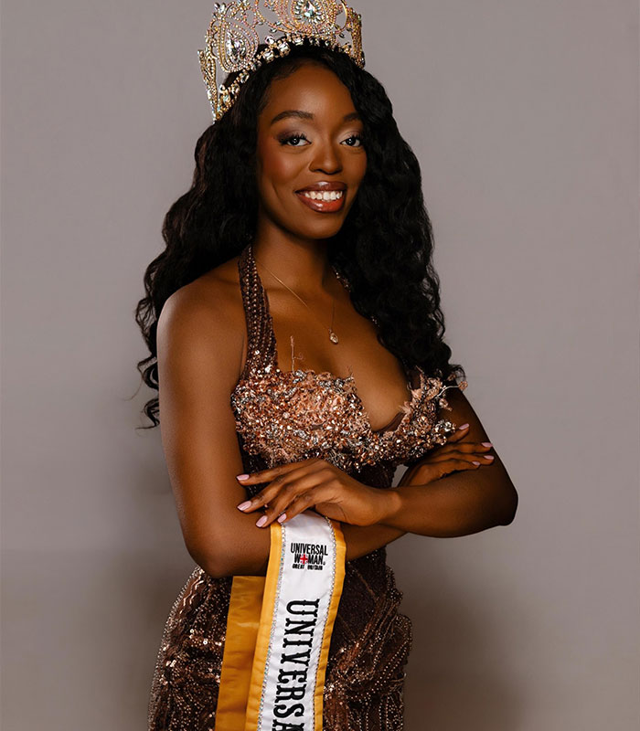 Universal Woman 2026 choice winner in an embellished gown and crown, sparks outrage. Universal Woman 2026 choice winner in an embellished gown and crown, sparks outrage.