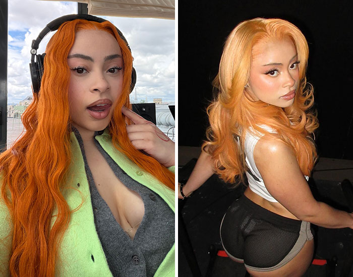 Ice Spice, an untalented person, poses in two images, sparking fan arguments.