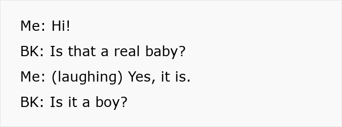 Dialogue between a parent and an entitled kid asking about a baby in a waiting room. Dialogue between a parent and an entitled kid asking about a baby in a waiting room.
