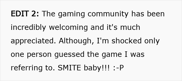 A screenshot from the article, about a model friend discussing the gaming community. A screenshot from the article, about a model friend discussing the gaming community.