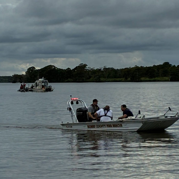 Saylor Hayes investigation: Rescue boats on water, searching for the 5-year-old child.