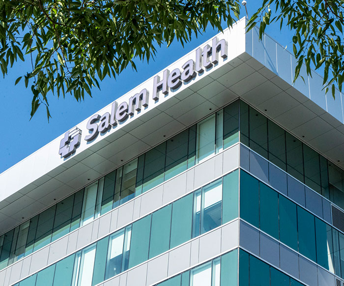 Exterior of Salem Health, the hospital hit with lawsuit Exterior of Salem Health, the hospital hit with lawsuit