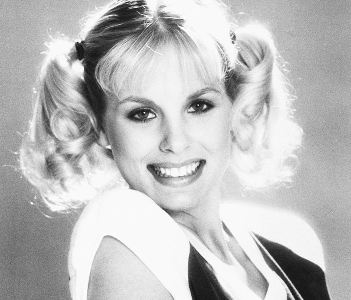 Black and white headshot of Hollywood beauty goddess Dorothy Stratten with pigtails. Black and white headshot of Hollywood beauty goddess Dorothy Stratten with pigtails.