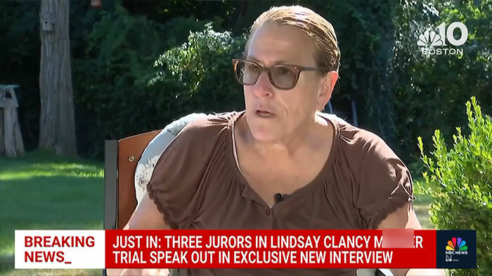 A juror speaks about the Lindsay Clancy verdict chaos during an exclusive interview. A juror speaks about the Lindsay Clancy verdict chaos during an exclusive interview.