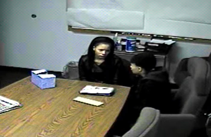 Twins being questioned by authorities about their family crime Twins being questioned by authorities about their family crime