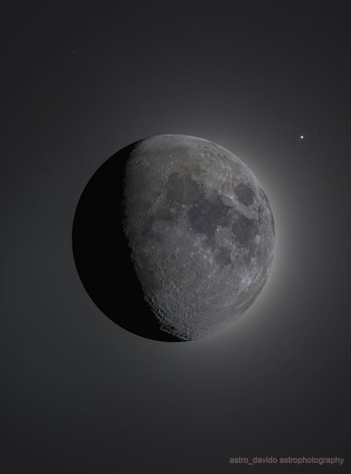 The Moon @ 67% With Regulus