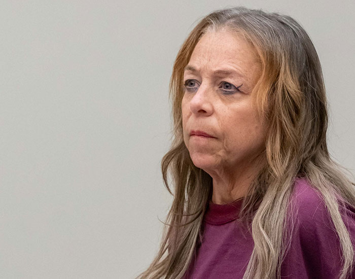 The mom accused of holding her stepson captive for 20 years, seen in court during her plea deal rejection. The mom accused of holding her stepson captive for 20 years, seen in court during her plea deal rejection.