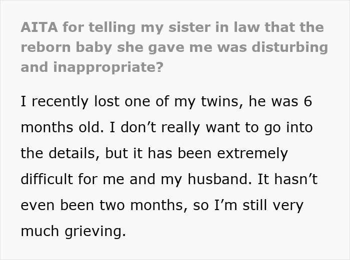 Woman Finds SIL’s Gift During Her Grief Period Insensitive And Disturbing And Somehow Offends Her Woman Finds SIL’s Gift During Her Grief Period Insensitive And Disturbing And Somehow Offends Her