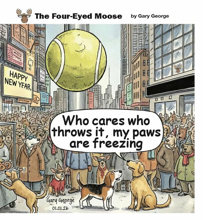 Gary George Turns Everyday Situations Into Cleverly Absurd Comics (30 Pics)