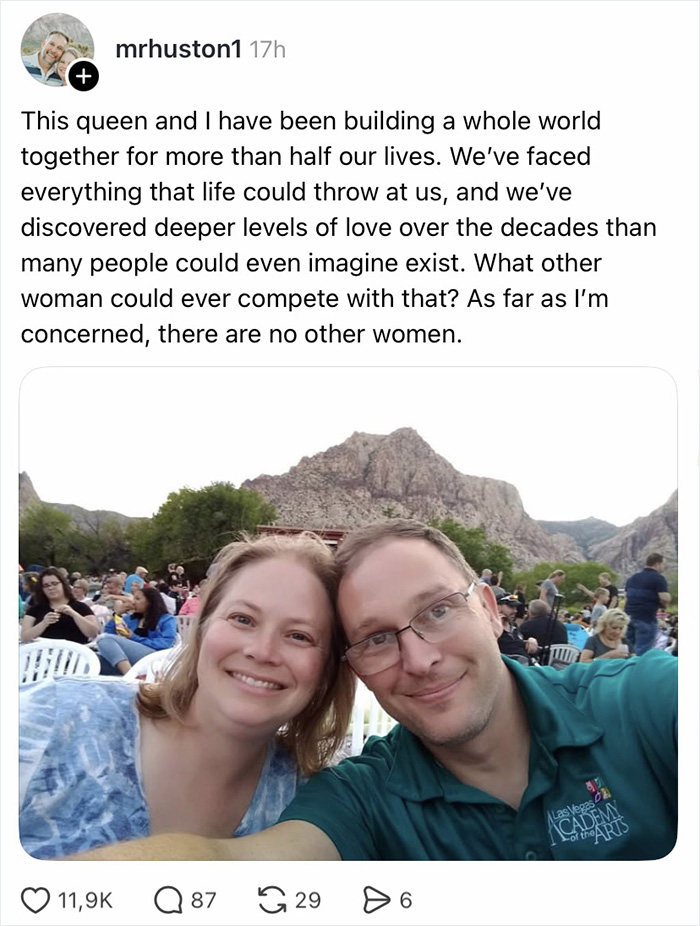 Woman says she's prettier than your wife, starting a massive wife appreciation thread with a happy couple.