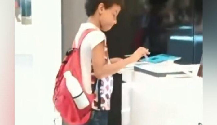 10-Year-Old In Brazil Used A Store Display Tablet To Do His Homework Because He Had No Computer Or Internet At Home