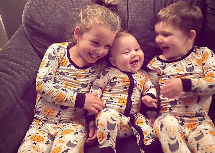 Three children in Halloween pajamas, relevant to the Lindsay Clancy verdict chaos. Three children in Halloween pajamas, relevant to the Lindsay Clancy verdict chaos.