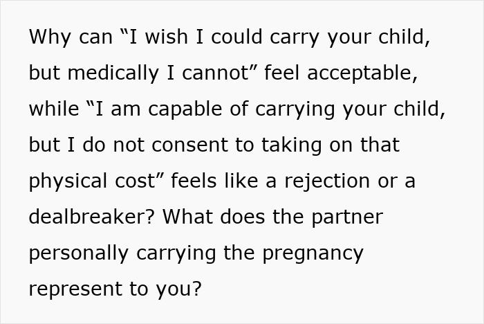 Man Can&rsquo;t Stay With Partner Who Wants Kids But Isn&rsquo;t Willing To Give Birth, She Is Appalled This Is An Issue
