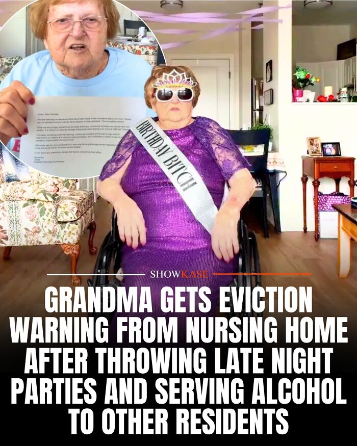 Wholesome stories: A fun-loving grandmother in a purple dress and tiara.