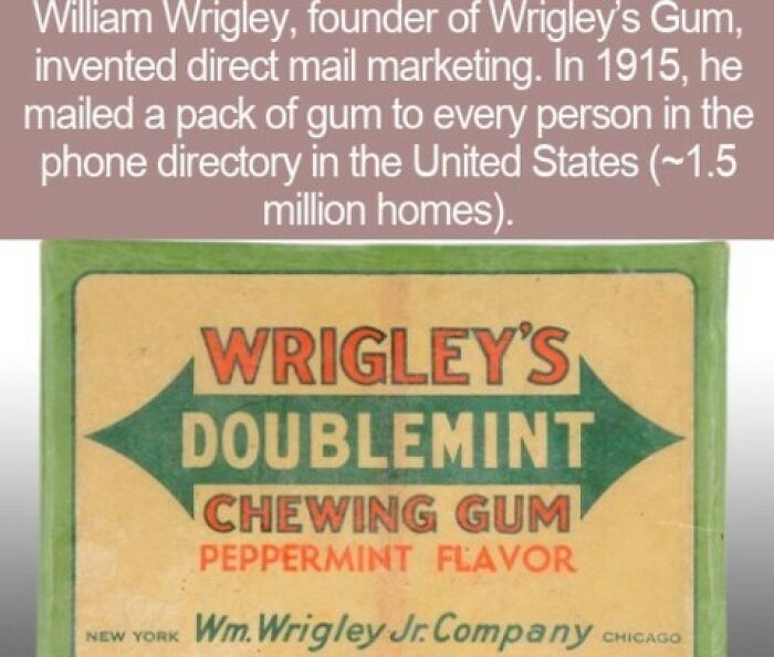 Interesting facts about vintage Wrigley Doublemint gum wrapper