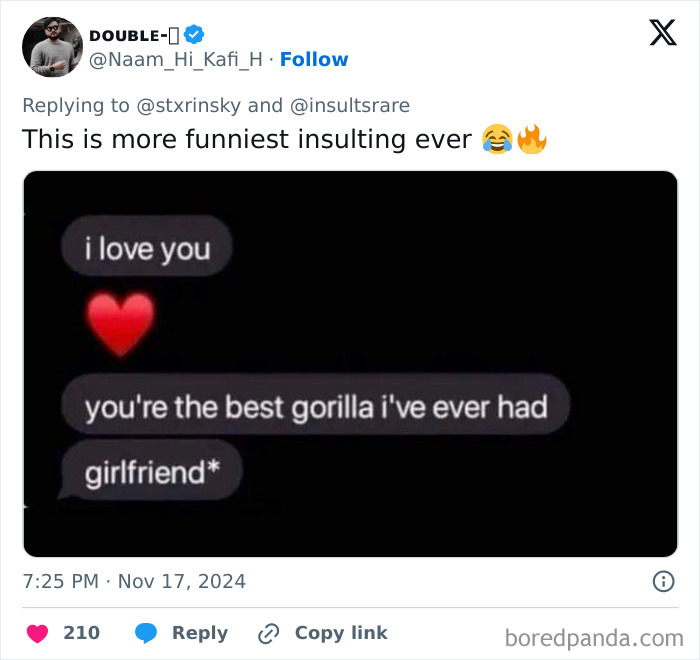 Screenshot of a funny comment section text message exchange with a hilarious typo, making the post funnier.