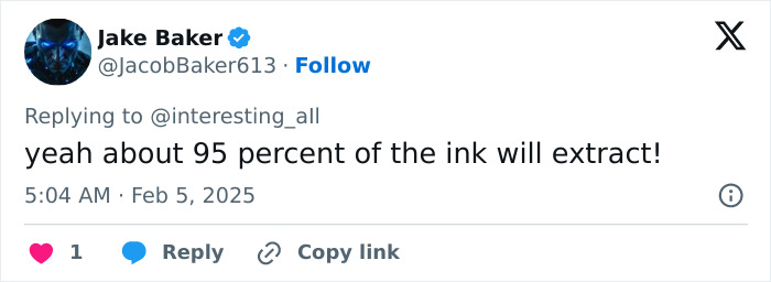 X post discussing the risk and ink extraction of the viral fingertip tattoo trend. X post discussing the risk and ink extraction of the viral fingertip tattoo trend.