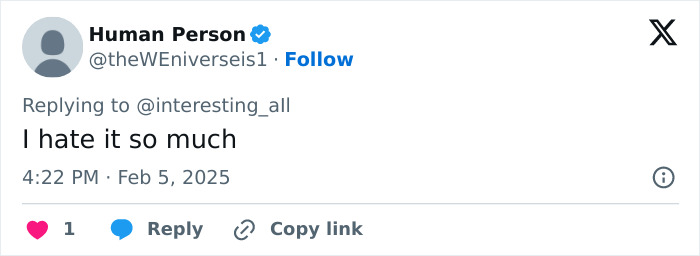 A tweet by Human Person expressing strong dislike for the viral fingertip tattoo trend. A tweet by Human Person expressing strong dislike for the viral fingertip tattoo trend.