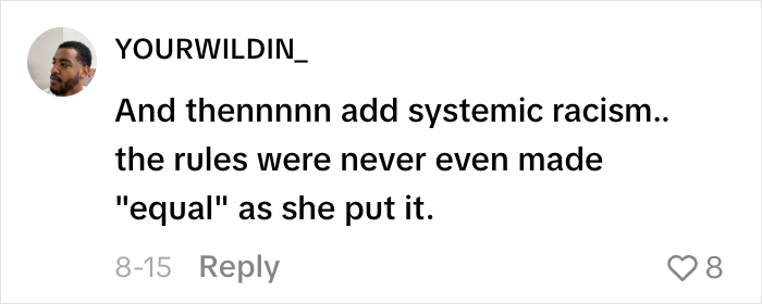 Woman Explains Systemic Racism With One Unexpected Analogy, Goes Viral With 3.5 Million Views Woman Explains Systemic Racism With One Unexpected Analogy, Goes Viral With 3.5 Million Views