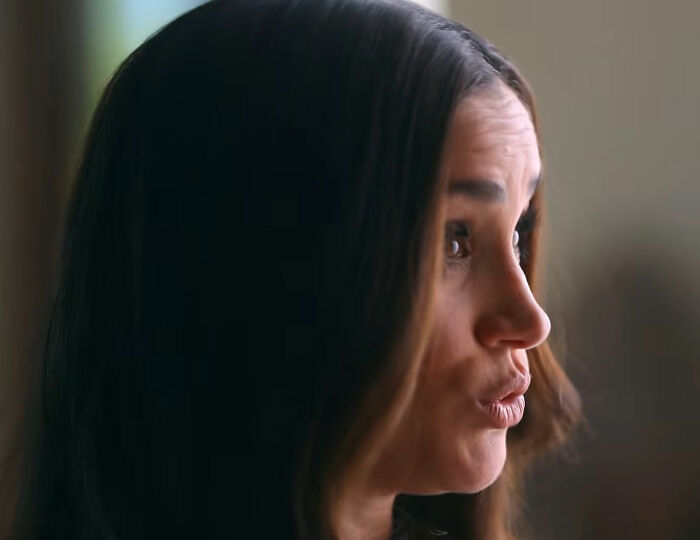 Meghan Markle with an expressive face, possibly discussing her interview rules for household staff. Meghan Markle with an expressive face, possibly discussing her interview rules for household staff.