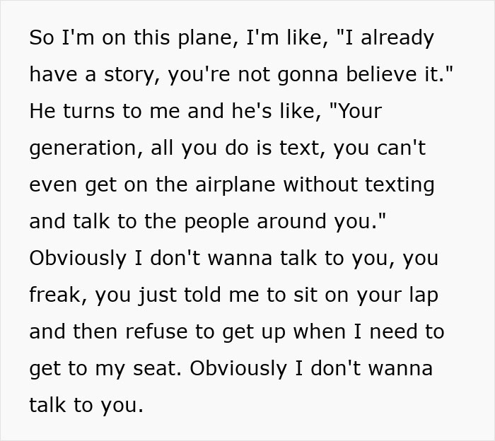 Woman Tries To Ignore Creepy Seatmate Who Won’t Shut Up, Until She Gets Moved And The Reason Surprises Her Woman Tries To Ignore Creepy Seatmate Who Won’t Shut Up, Until She Gets Moved And The Reason Surprises Her