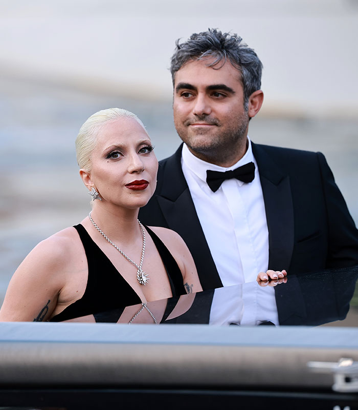 Lady Gaga and Michael Polansky, facing criticism over their baby girl's name.