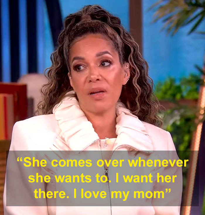 Woman discusses loving her mom and her mom visiting anytime in family boundaries talk Woman discusses loving her mom and her mom visiting anytime in family boundaries talk