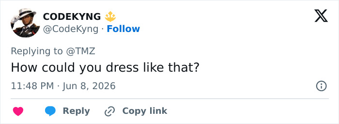 Tweet criticizing Bianca Censori's sheer top outfit