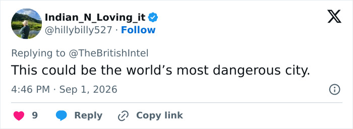 Screenshot of a tweet discussing Times Square attacker and the revelation of the Bank of America VP victim, calling it the most dangerous city. Screenshot of a tweet discussing Times Square attacker and the revelation of the Bank of America VP victim, calling it the most dangerous city.