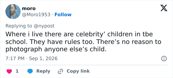 A tweet by moro discussing celebrity children in schools and the impact of new school rules due to Harry and Meghan's UK return. A tweet by moro discussing celebrity children in schools and the impact of new school rules due to Harry and Meghan's UK return.
