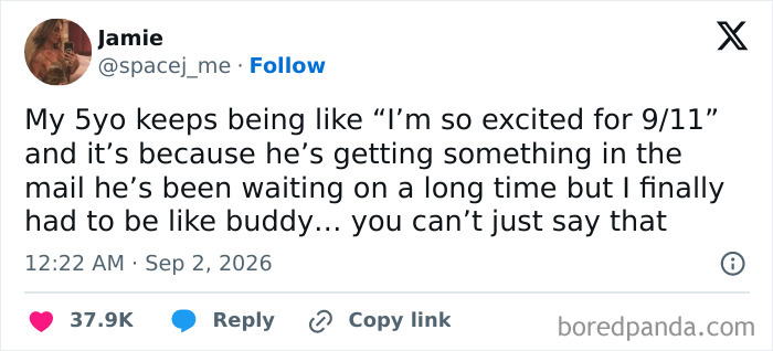 A hilarious post where parents vented on social media about a misunderstanding with a five-year-old child.
