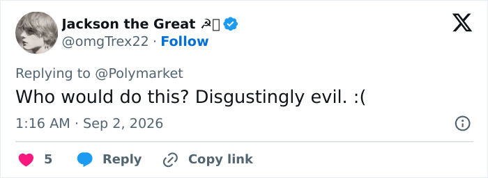 A tweet by Jackson the Great expressing anger at someone disrespecting Dolly Parton just days after her passing. A tweet by Jackson the Great expressing anger at someone disrespecting Dolly Parton just days after her passing.