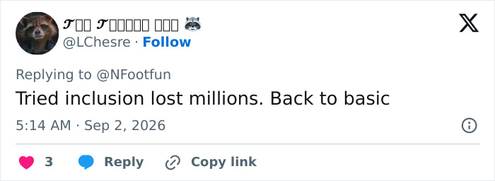 Tweet about Calvin Klein ad comparisons: Tried inclusion lost millions. Back to basic. Tweet about Calvin Klein ad comparisons: Tried inclusion lost millions. Back to basic.