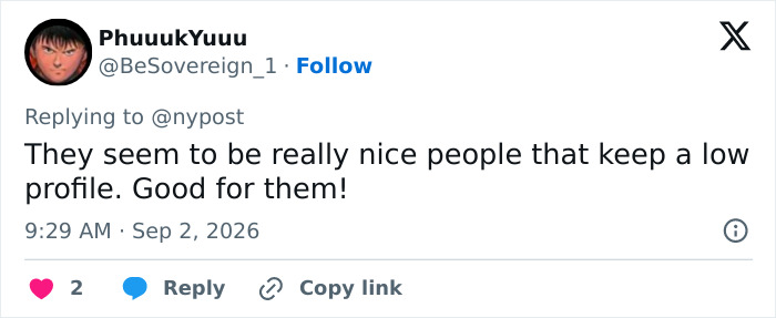 Screenshot of a social media comment about the family of John Lennon's grandson. Screenshot of a social media comment about the family of John Lennon's grandson.