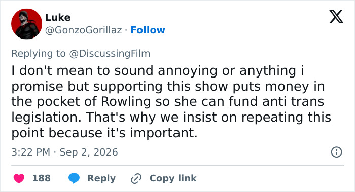 A social media post on the Harry Potter backlash and fans debating a new discovery. A social media post on the Harry Potter backlash and fans debating a new discovery.