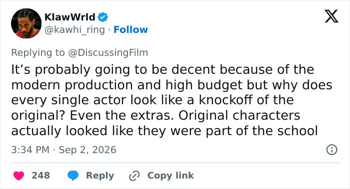 A social media post discussing the Harry Potter backlash and new fan discovery. A social media post discussing the Harry Potter backlash and new fan discovery.