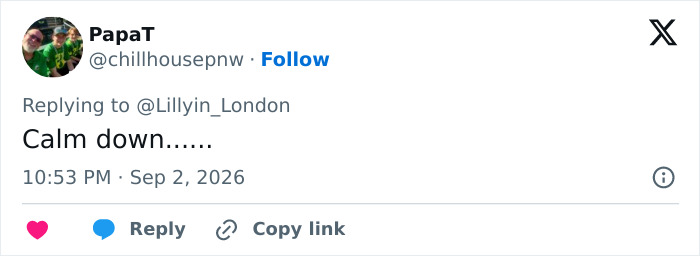 Tweet from PapaT urging calm over the Lindsay Clancy wheelchair sticker controversy. Tweet from PapaT urging calm over the Lindsay Clancy wheelchair sticker controversy.