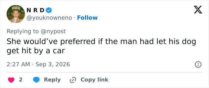 Twitter user NRD expresses an opinion about Isla Fisher's dating 'ick' after divorce and a man's dog.