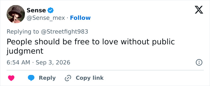 A social media post by Sense about the shaming trend of dating a foreigner.