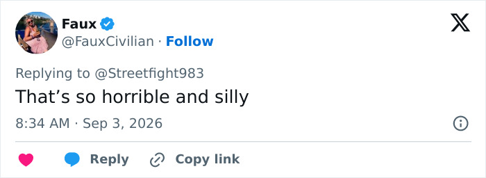 A social media post by Faux discussing the shaming trend of dating a foreigner.