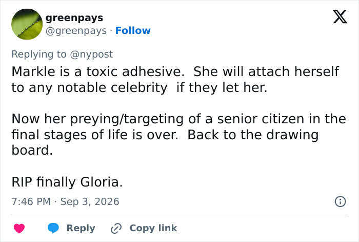 Meghan Markle's Gloria Steinem Tribute Prompts Eerie Theories After Fans Notice "Creepy" Details Meghan Markle's Gloria Steinem Tribute Prompts Eerie Theories After Fans Notice "Creepy" Details