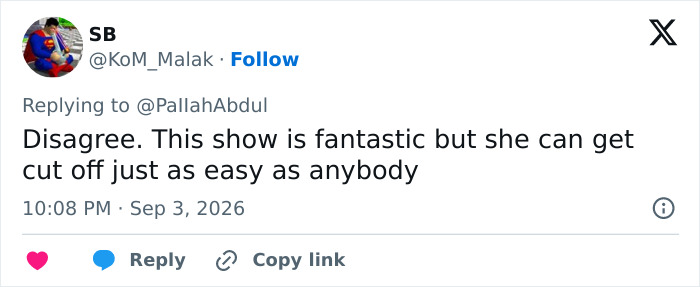 Screenshot of a Twitter comment by SB, discussing disturbing allegations against the Hollywood actress and her new hit show. Screenshot of a Twitter comment by SB, discussing disturbing allegations against the Hollywood actress and her new hit show.