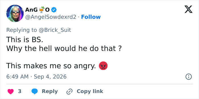 Tweet from AnG O expressing anger about a Georgia cop fatally firing on a baby donkey. Tweet from AnG O expressing anger about a Georgia cop fatally firing on a baby donkey.