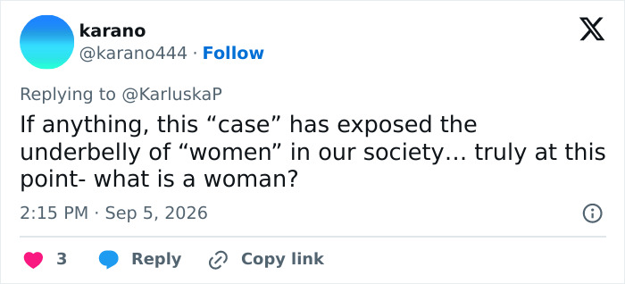 A social media post from karano about the Lindsay Clancy case, which led a man to call off his wedding. A social media post from karano about the Lindsay Clancy case, which led a man to call off his wedding.
